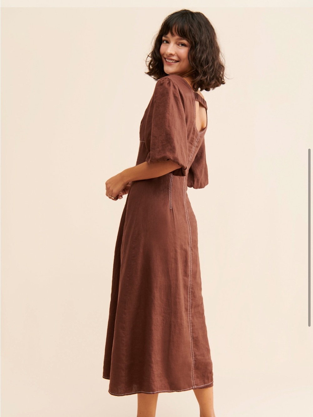 Mari Linen Dress by Sancia